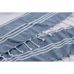 set van strandtas met hamamdoek 180 g/m2