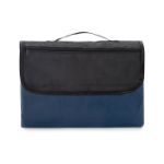 polar fleece picknickdeken 150 g/m2 met voorflap - blauw