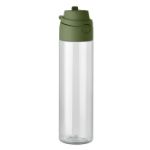 rpet fles 700 ml met 2-in-1 drink- en rietjesdop - groen