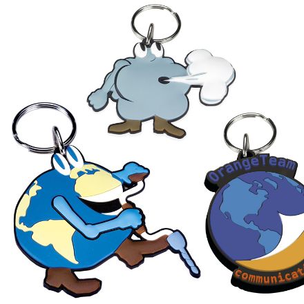 2d pvc sleutelhanger custom made