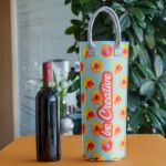 custom made rpet vilten wijngeschenktas