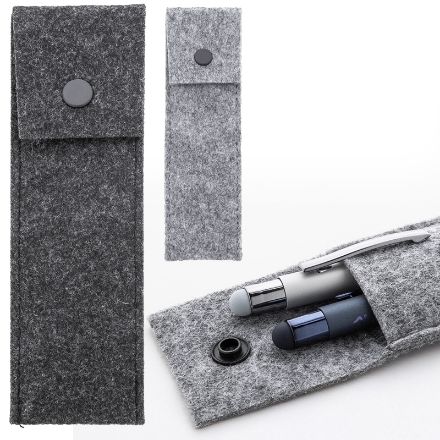 rpet pen case 2 pennen met knoopsluiting