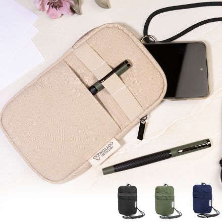 gerecycled canvas crossbody mobiele tas canvafon