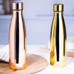 rss koper geïsoleerde fles hoogglans 500 ml