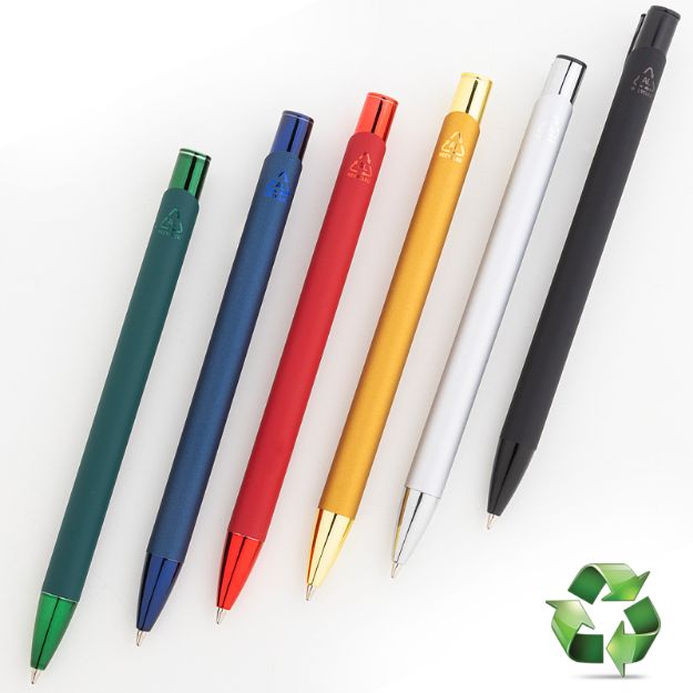 ral balpen met rubberen behuizing lasergravure