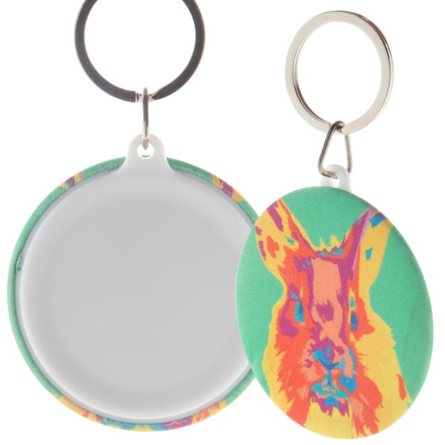 rpet-sleutelhanger met speld keybadge rpet maxi