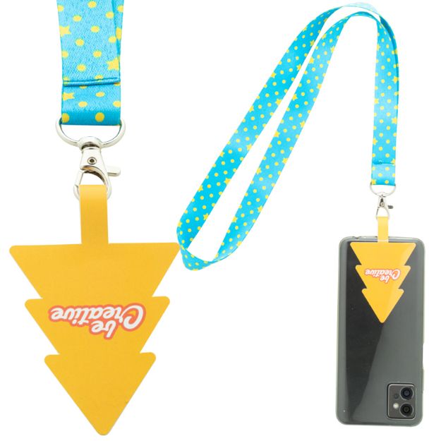 custom made r-pet mobiel lanyard xmas en haak