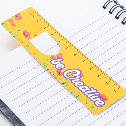 custom made papieren bladwijzer 11 cm liniaal