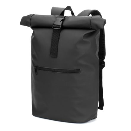 portland pu-rugzak met rolltop 16 inch laptopvak