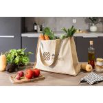helsinque canvas tas 320 g/m2 met jute afwerking
