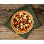 cheesano ronde bamboe serveerplank met handvat