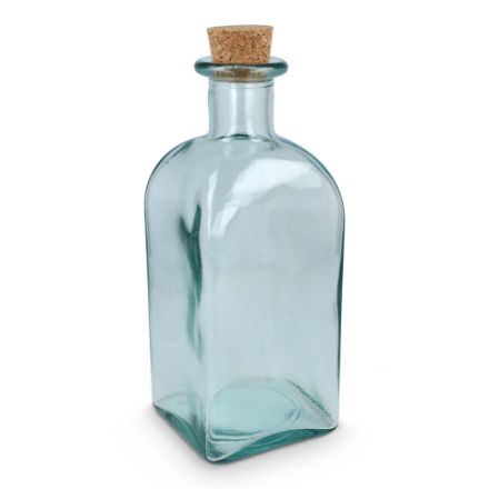 insideout vierkante recycled glazen fles 1000 ml