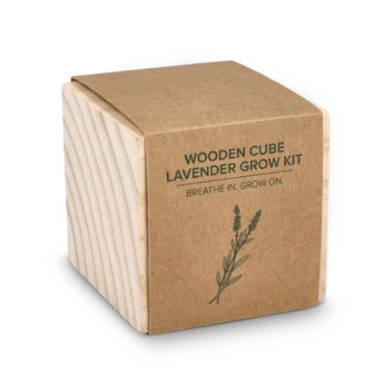 fsc houten plantenbak set lavendel met sleeve