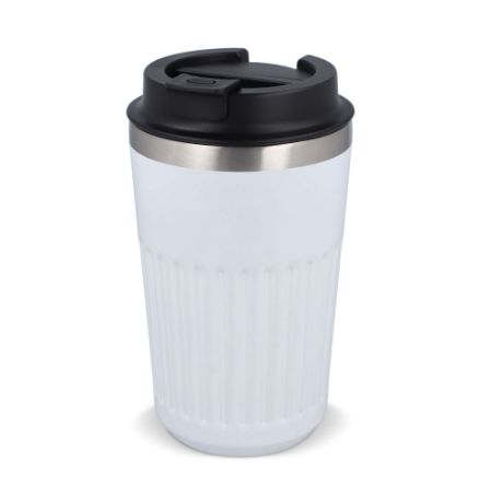 recycled rvs koffie beker 400 ml lekvrij deksel