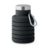 inklapbare siliconen fles met karabijnhaak 500 ml