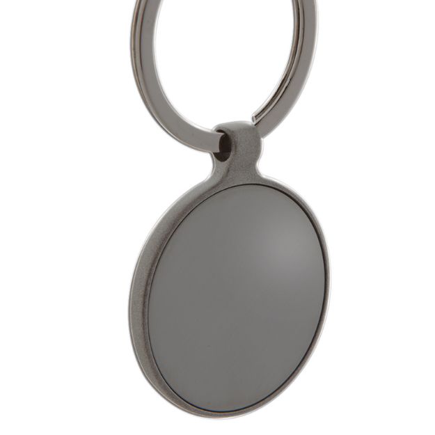 ronde metalen sleutelhanger minna