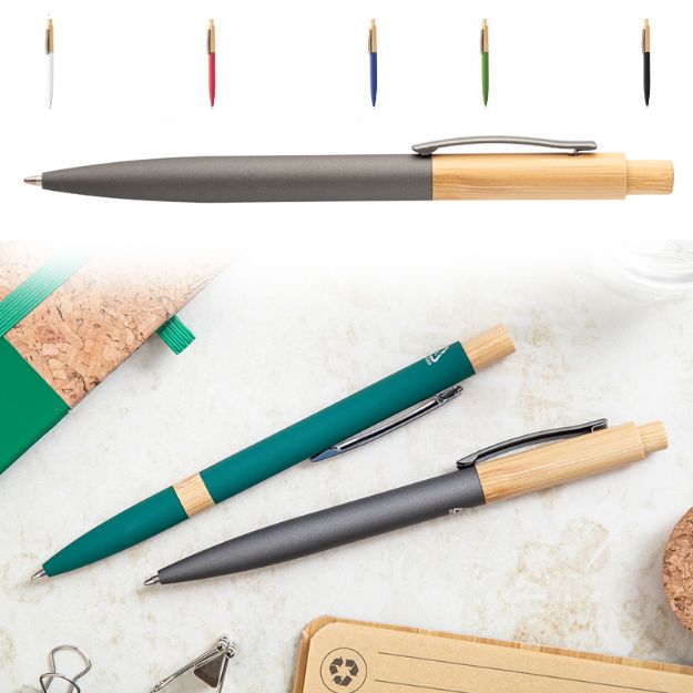 balpen bamboe en recycled aluminium seppoo