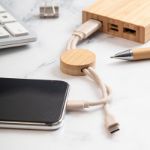 sleutelhanger met usb-oplaadkabel mugory