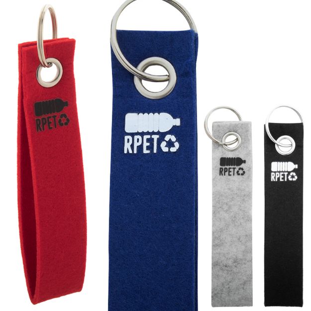 rpet vilten sleutelhanger refek