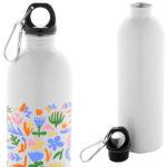 fles van gerecycled roestvrij staal pressut 750 ml