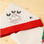 rpet kerstmuts met 5 kleurpotloden