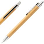 bamboe balpen bobly met chromen details