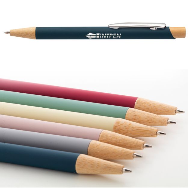 balpen pastelloo met bamboe details