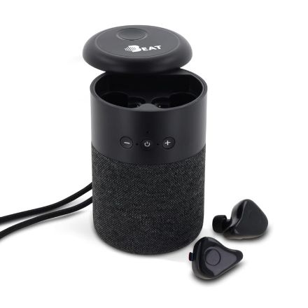 draadloze speaker william met tws oortjes