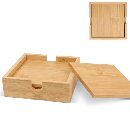 bamboe onderzetterset (4 stuks)