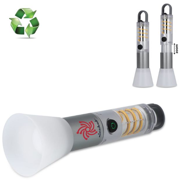 multifunctionele zaklamp van gerecycled materiaal