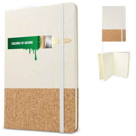 notitieboek katoen en kurk a5
