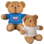 pluche teddybeer 23 cm met sublimatieprint t-shirt