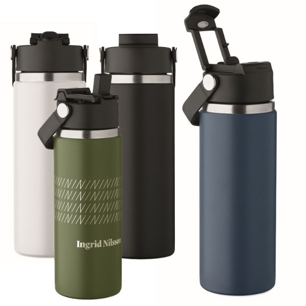 dubbelwandige geïsoleerde recycled rvs fles 500 ml