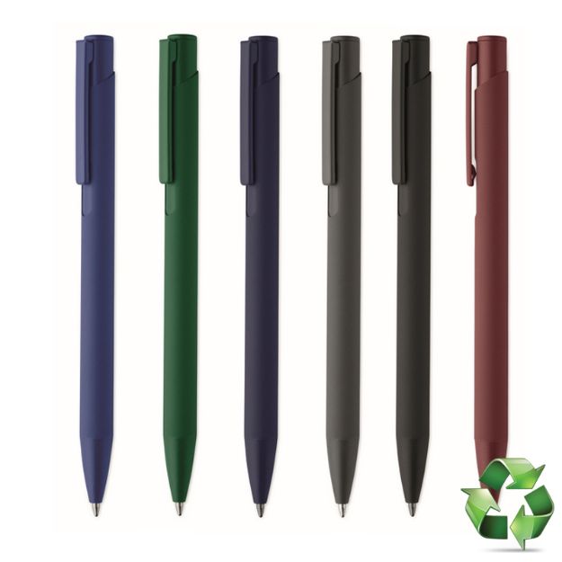 recycled aluminium balpen met drukknop