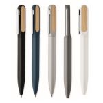 recycled alu balpen draaimechanisme bamboe detail