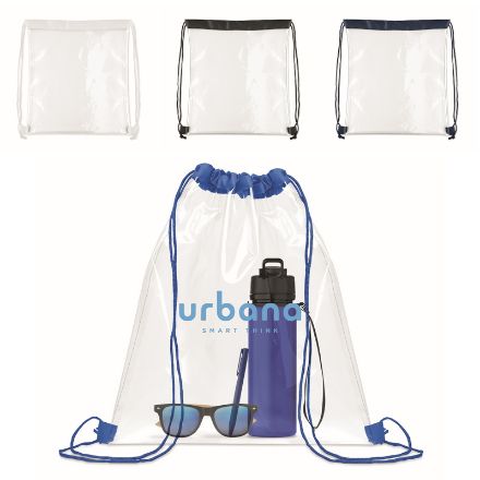 transparante trekkoordtas met polyester koord