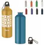 enkelwandige fles 1000 ml met karabijnhaak