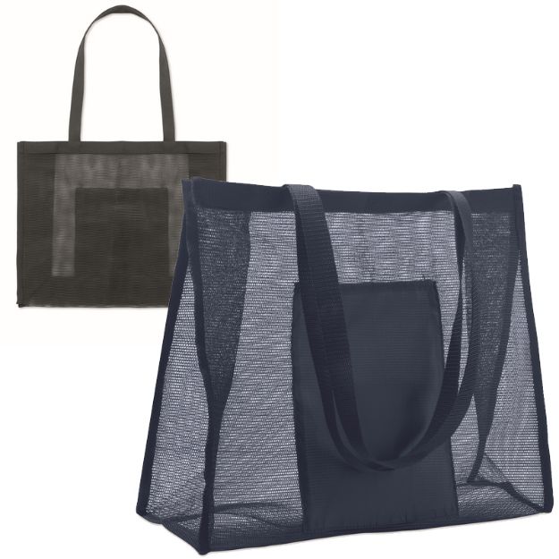 rpet mesh boodschappentas korte hengsels 20 liter