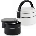 twee-laagse lunchbox 950 ml met zijclipsluiting