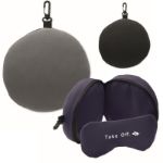 2-in-1 reisset kussen en geïntegreerd slaapmasker