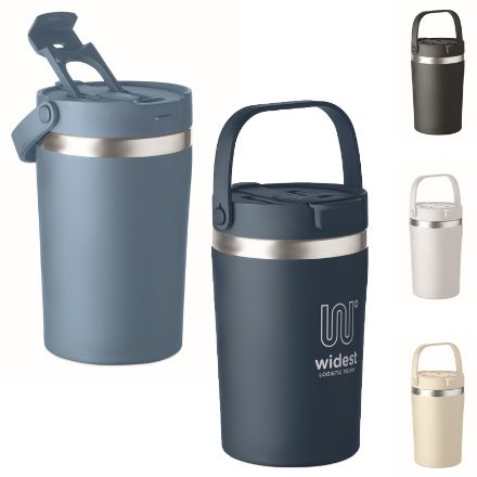 dubbelwandige recycled rvs beker 350 ml lekvrij