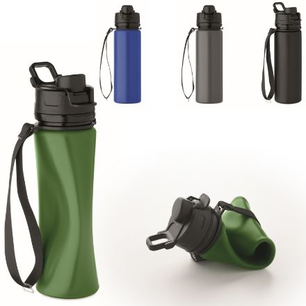 opvouwbare siliconen sportfles lekvrij 500 ml