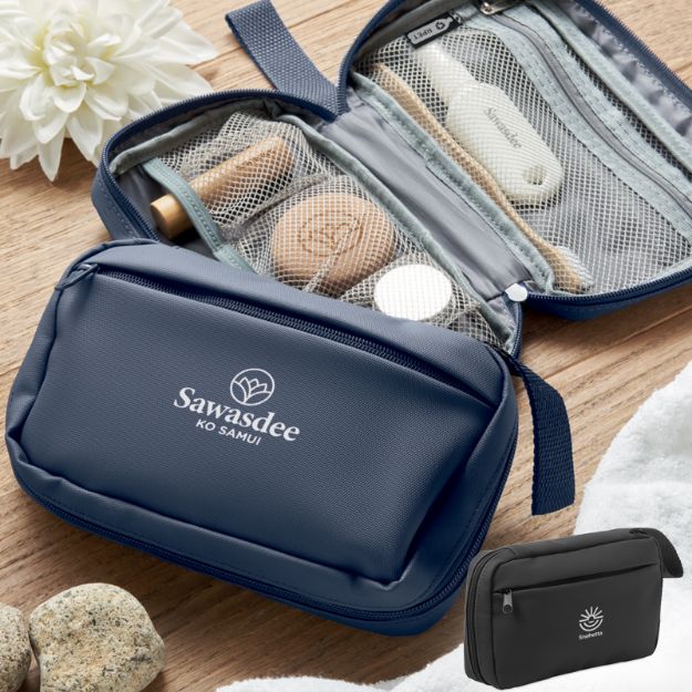 rpet toilettas mesh aan binnenkant en open vakken