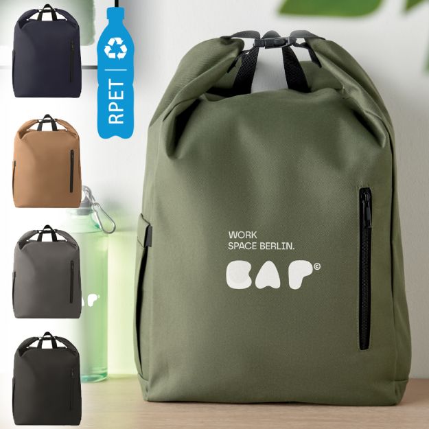 rolltop laptoprugzak 15 inch gewatteerde voering