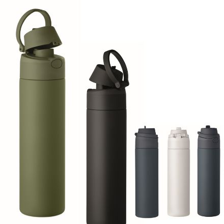 enkelwandige fles 650 ml lekvrij met handvat