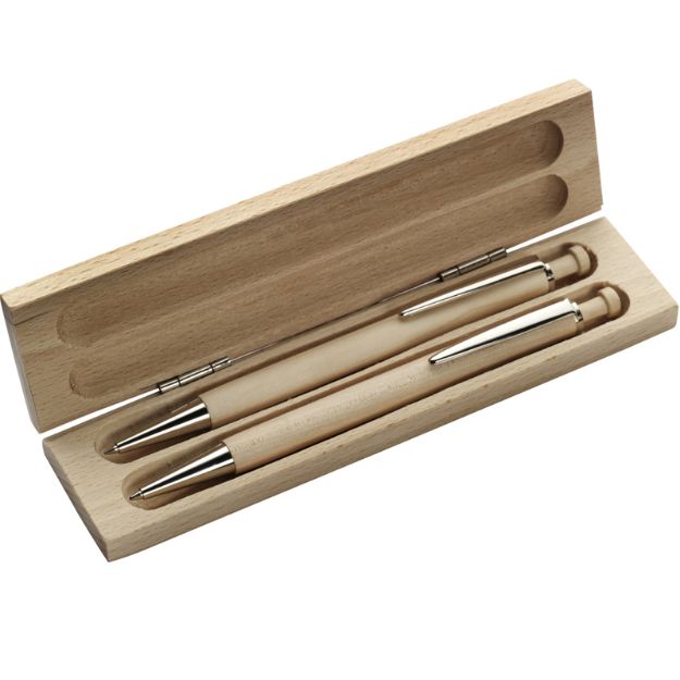 houten pennenset morris