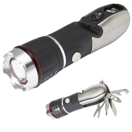 metalen 8-in-1 zaklamp amayah