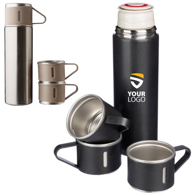 roestvrijstalen dubbelwandige flessenset herbert