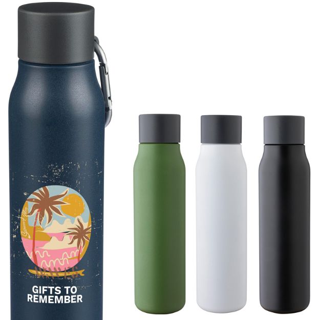 gerecyclede rvs dubbelwandige fles 600 ml cassia