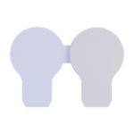 custom made sticky notitieblok vorm van gloeilamp